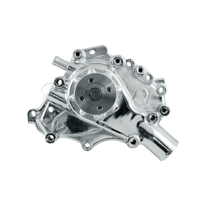 Cal Custom Ford Cleveland V8 Water Pump Chrome Aluminium