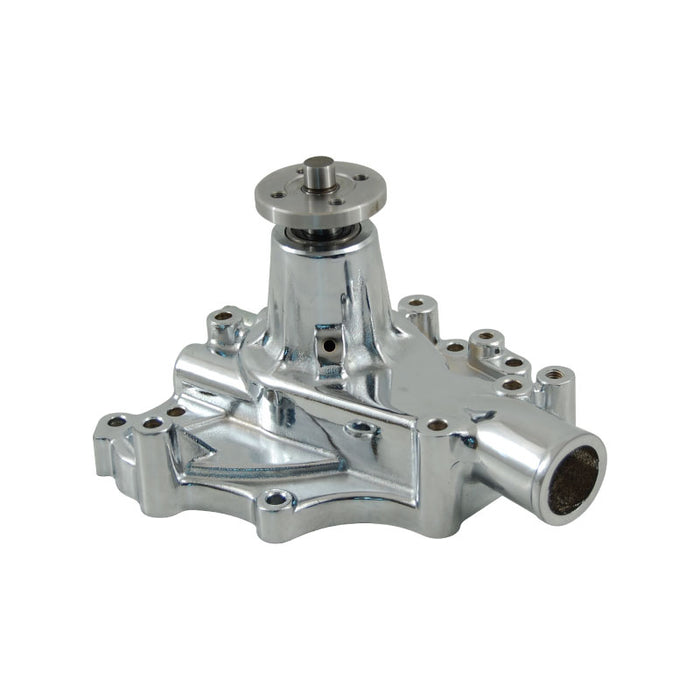 Cal Custom Ford Cleveland V8 Water Pump Chrome Aluminium