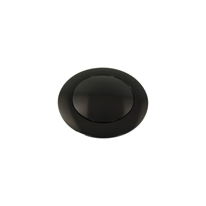 Cal Custom Black Anodised Aluminium Large Smooth Style Horn Button