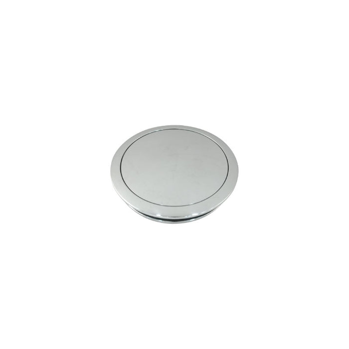 Cal Custom Polished Aluminium Small Smooth Style Horn Button