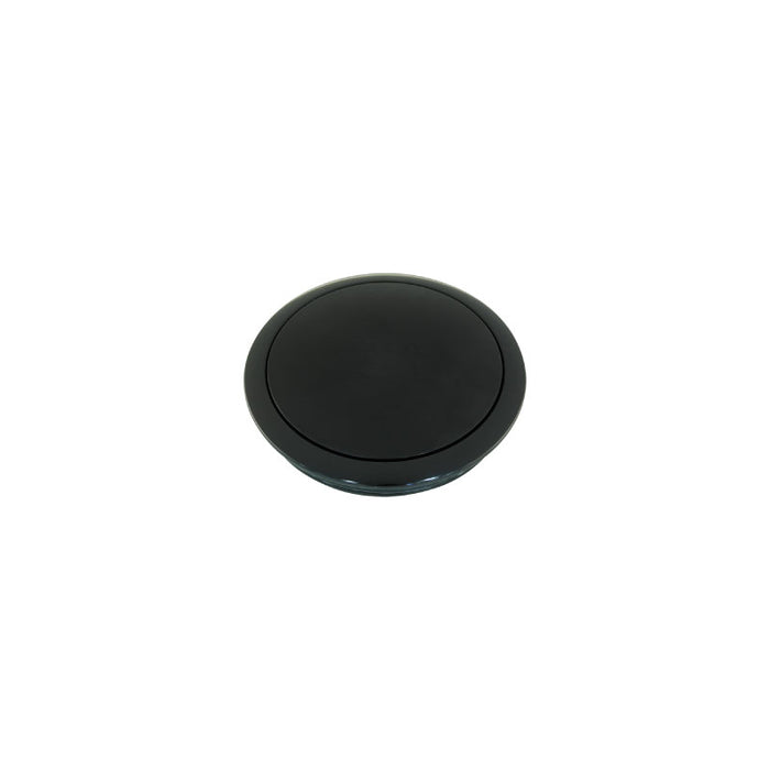 Cal Custom Black Anodised Aluminium Small Smooth Style Horn Button