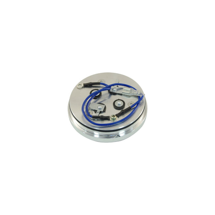 Cal Custom Euro Style Polished Aluminium Horn Button, Suits 9 Bolt Wheels