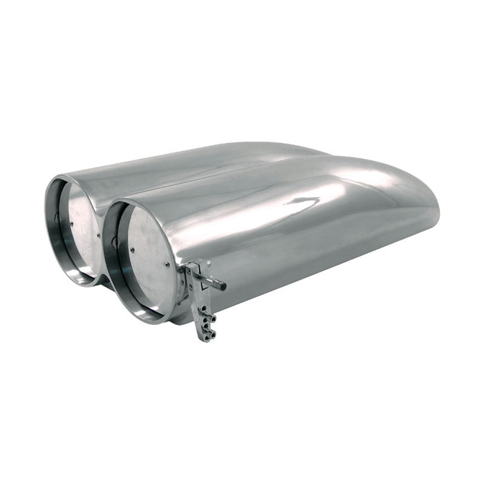 Polished Aluminium Shotgun Scoop, Suits Single or Dual 4 BBL