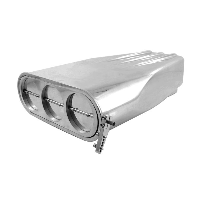 Polished Aluminium Street Scoop, Suits Single or Dual 4 BBL