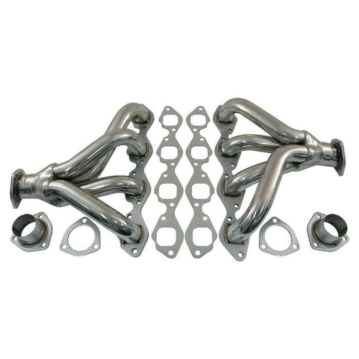 Cal Custom Big Block Chev Tight Fit Headers Stainless Steel - Standard Deck BBC Only