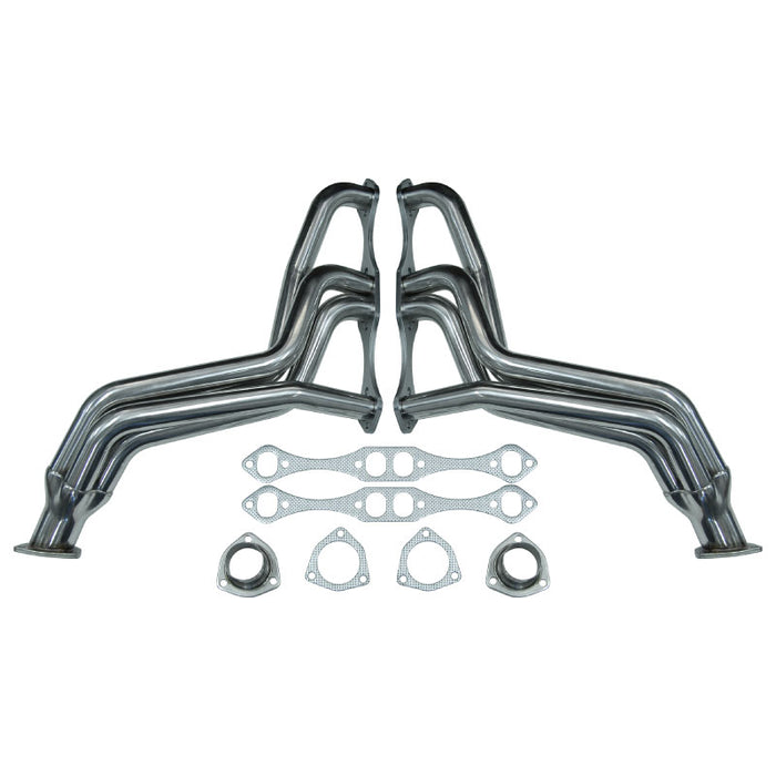 Cal Custom Small Block CHEV Fat Fenderwell Headers Stainless Steel