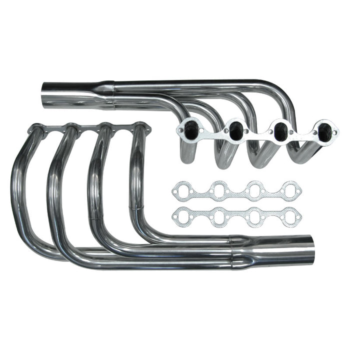 Cal Custom Small Block Ford Windsor 289-302-351 Classic Roadster Headers Stainless Steel