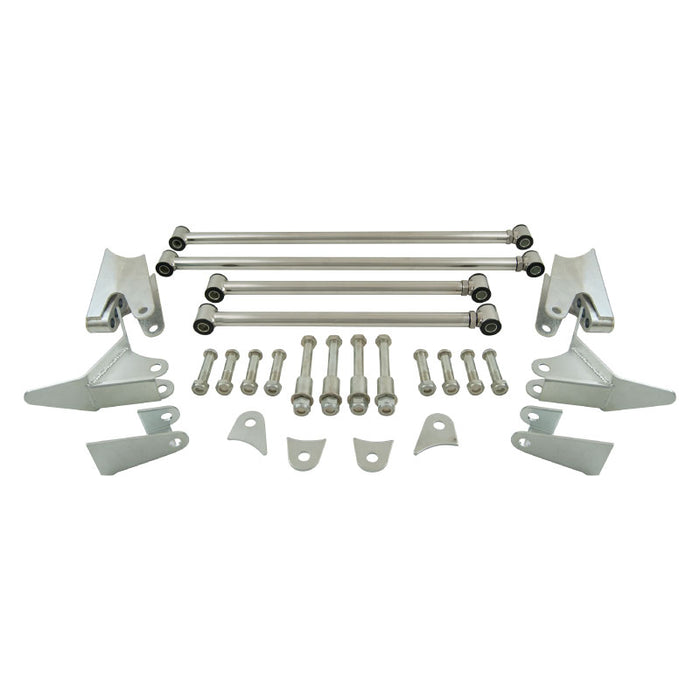 Cal Custom 1932 Ford / Universal Triangulated 4 Link / 4 Bar Rear End Kit, Stainless Steel