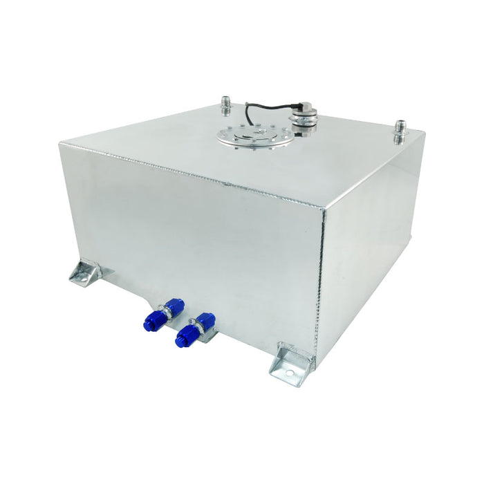 Cal Custom 60 Litre / 15 Gallon Fuel Cell Polished 3mm Aluminium With Sender & Billet Cap