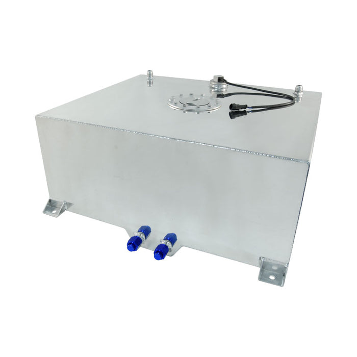 Cal Custom 80 Litre / 20 Gallon Fuel Cell Polished 3mm Aluminium With Sender & Billet Cap