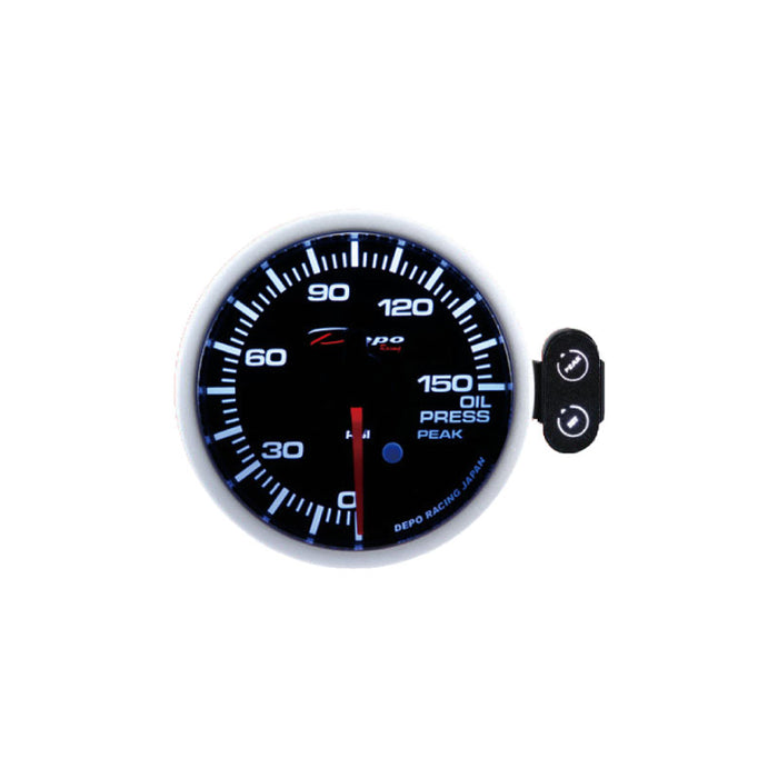 Depo Racing 7 Colour Oil Pressure PSI Stepper Motor Gauge 52mm