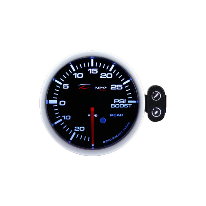 Depo Racing 7 Colour Boost PSI Stepper Motor Gauge 60mm