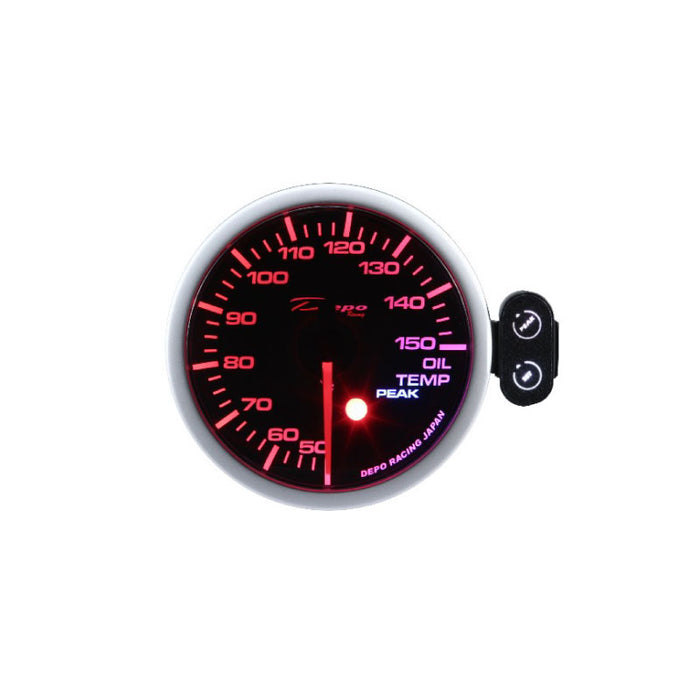 Depo Racing Peak Recall Oil Temp Celsius Stepper Motor Gauge 52mm