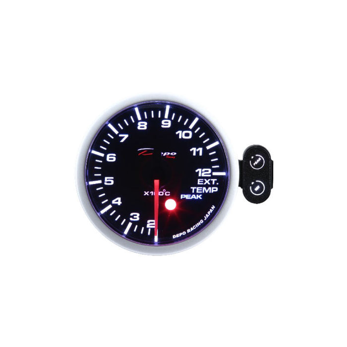 Depo Racing Peak Recall Exhaust Gas Temp Celsius Stepper Motor Gauge 52mm