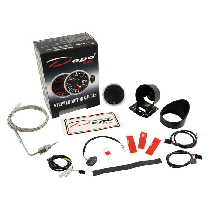 Depo Racing Peak Recall Exhaust Gas Temp Celsius Stepper Motor Gauge 52mm