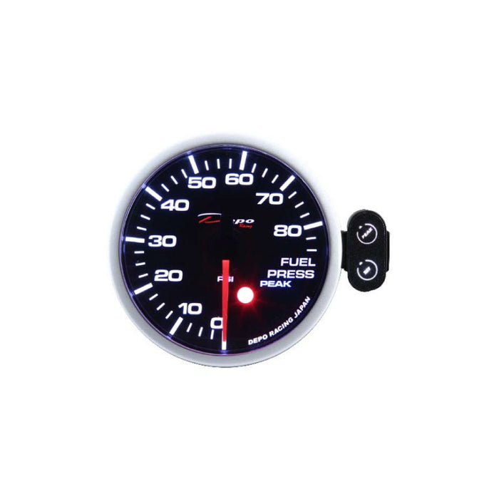 Depo Racing Peak Recall Fuel Pressure PSI Stepper Motor Gauge 52mm