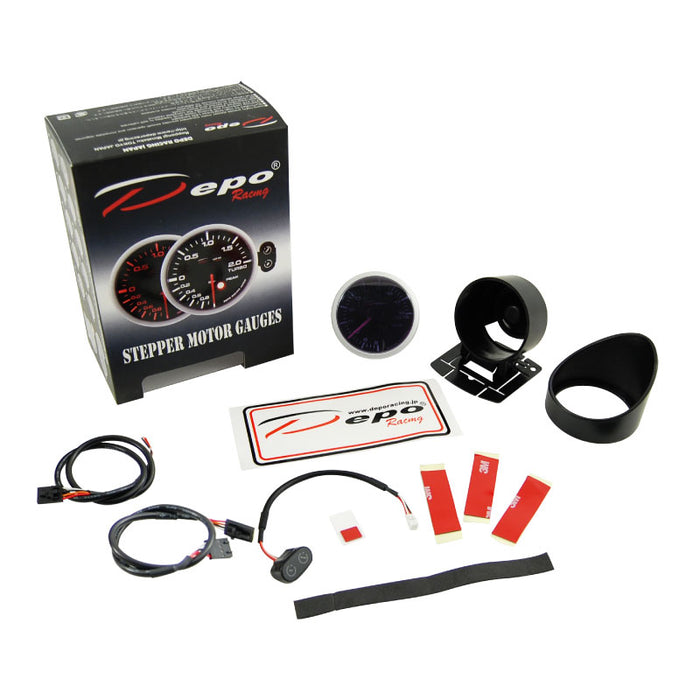 Depo Racing Peak Recall Voltmeter Stepper Motor Gauge 52mm