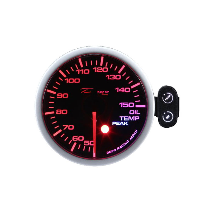 Depo Racing Peak Recall Oil Temp Celsius Stepper Motor Gauge 60mm