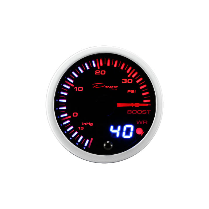 Depo Racing Smart LED Drive Boost PSI Stepper Motor Gauge 60mm