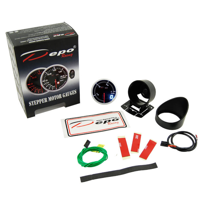 Depo Racing Dual View Fuel Level Stepper Motor Gauge 60mm