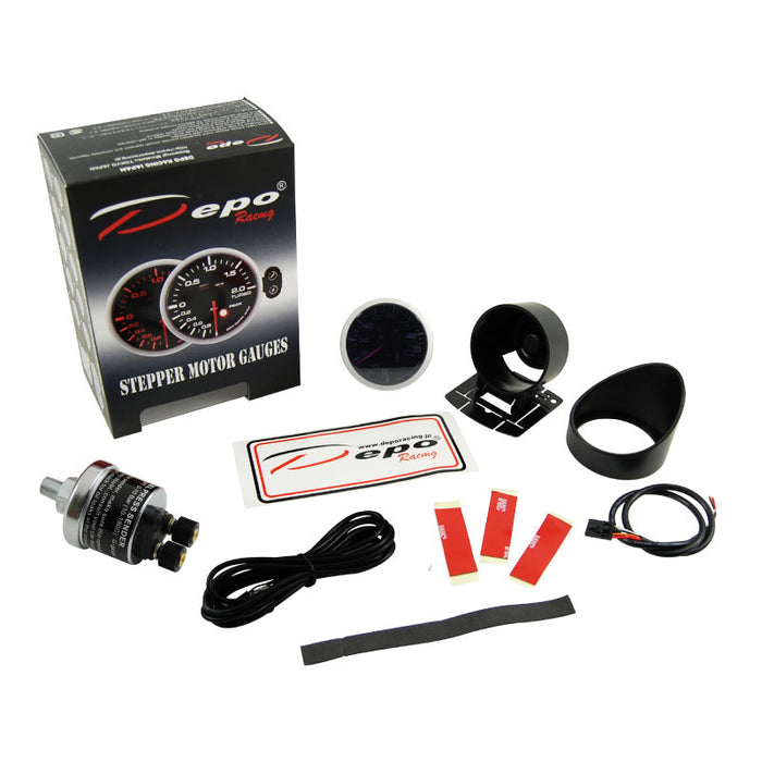 Depo Racing Gps Depo Racing Dual View Fuel Pressure PSI Stepper Motor Gauge 60mm ...