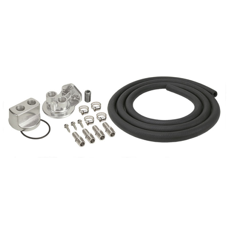 Derale Engine Oil Filter Relocation Kit, 1/2" NPT Ports with 20x1.5mm