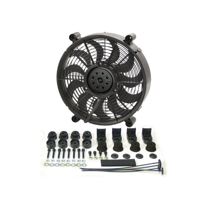 Derale 12" High Output Single RAD Pusher/Puller Fan 16212