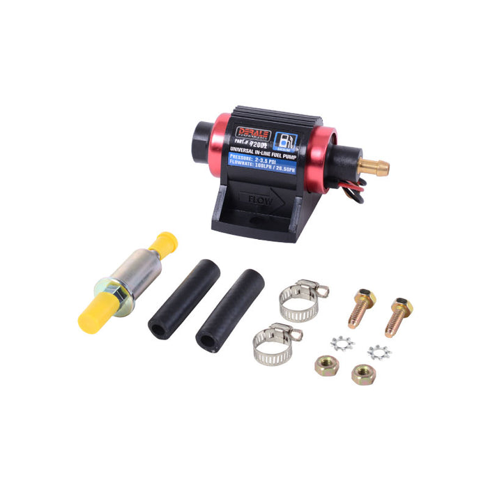 Derale Universal Inline Fuel Pump Kit - Gasoline - 2-3.5 PSI 72001