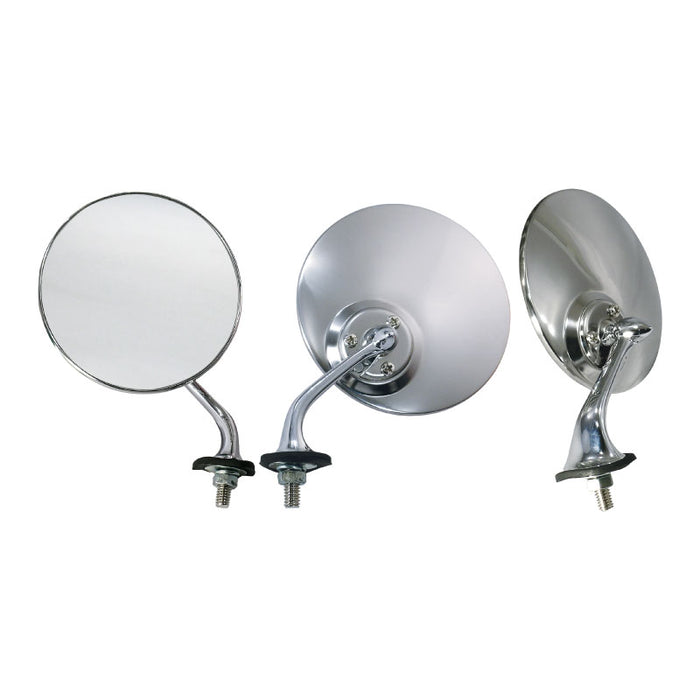 Stainless Steel Lucas Style Left Hand Wing Mirror