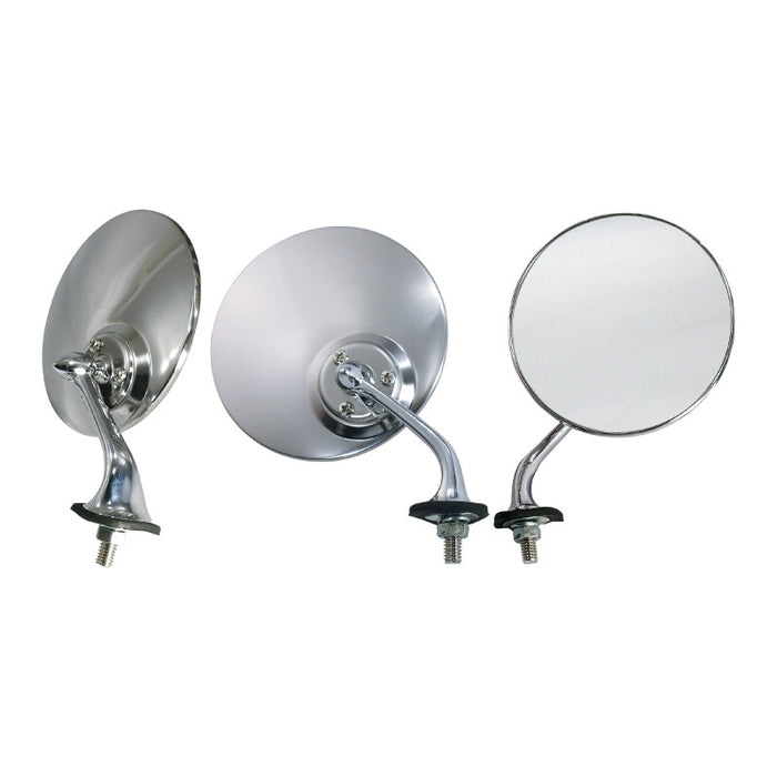 Stainless Steel Lucas Style Right Hand Wing Mirror