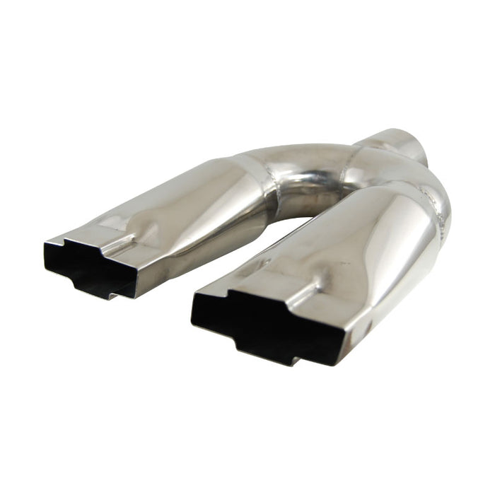 Outlaw 304 Stainless Steel 3" Dual Outlet Chevy Bow Tie Exhaust Extension