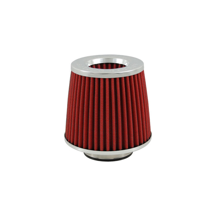 Simota 77mm Neck Pod Air Filter, Chrome Top Red Element