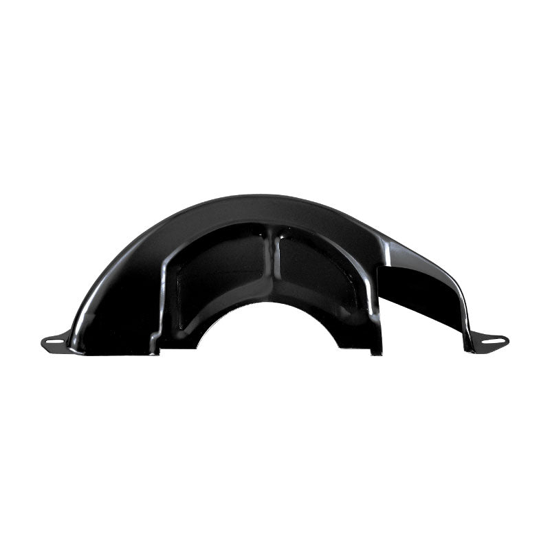 Black Steel Flexplate Flywheel Dust Cover, Chevy GM TH350 TH700