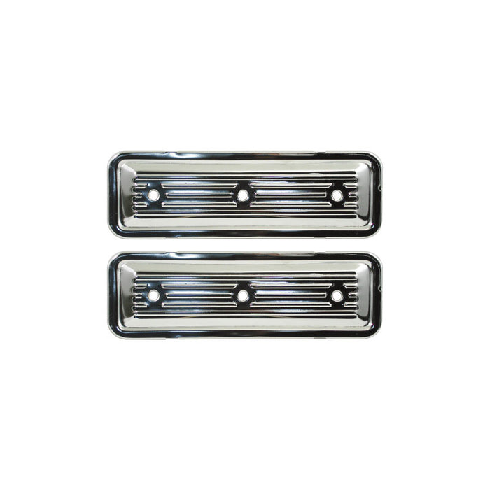 Chrome Finned Side Plate Covers Holden 6 Cylinder 149 161 173 179 186 202