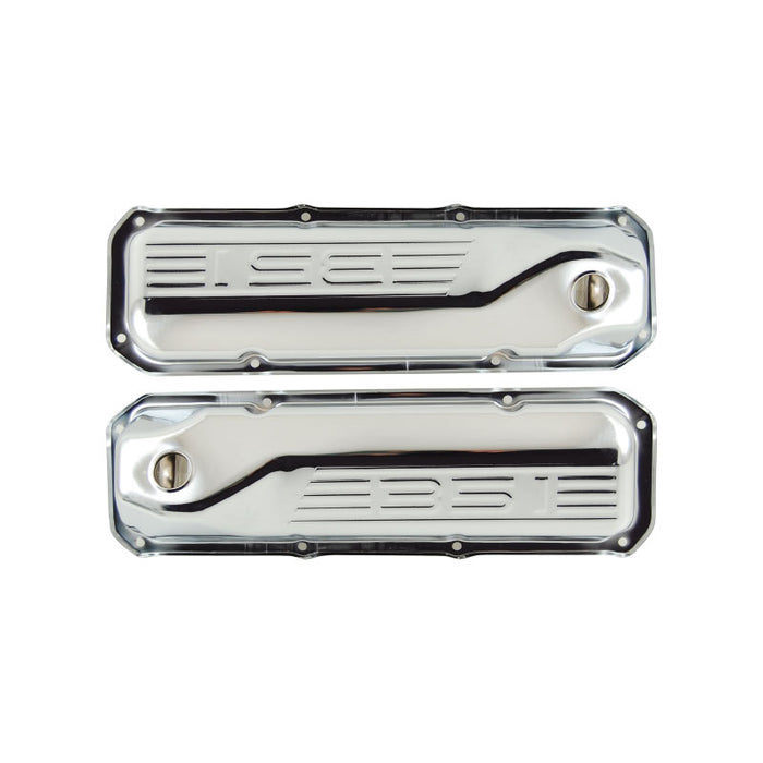Steel Rocker Cover Ford Cleveland 351 Chromed Steel Rocker Covers, 351 Logo, Pair ...