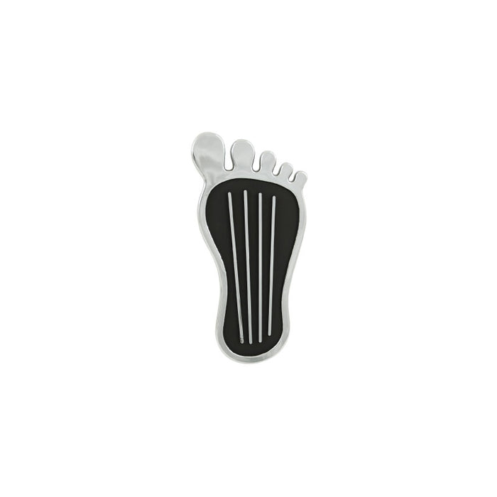 Chrome Steel 9 Inch Surfer Barefoot Gas Pedal Pad Cover