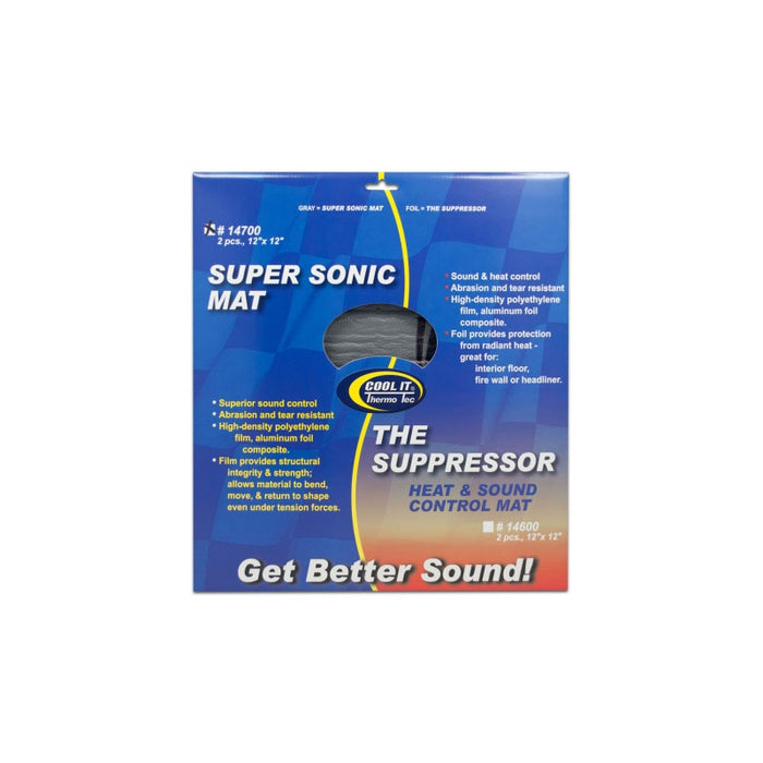 THERMO-TEC SUPER SONIC ACOUSTICAL MAT 12 INCH x 12 INCH 14700